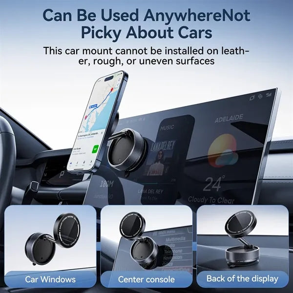 Stable Twist-Lock Suction Full Rotation Car Phone Mount
