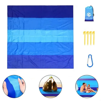 Large lightweight waterproof sandproof beach picnic blanket