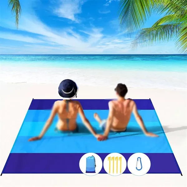 Large lightweight waterproof sandproof beach picnic blanket