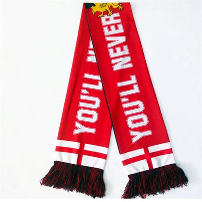 Full Sublimation Polyester Knit Scarf with Tassle - 57"x6.7"
