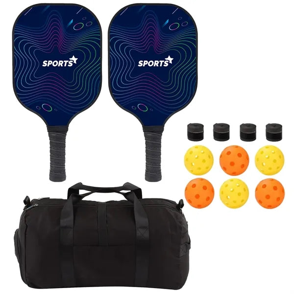 Carbon Fiber Pickleball Set w/ Handle Bag