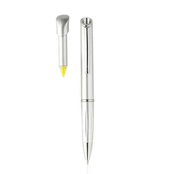 Allende Twist Plastic Pens with Highlighter