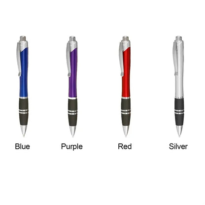 Plastic Pens with Silver Accents