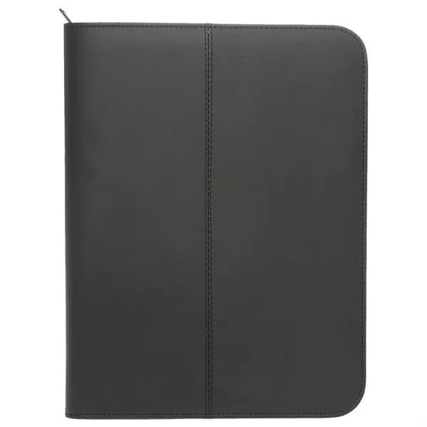 Zippered Black Leather Portfolios