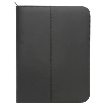 Zippered Black Leather Portfolios