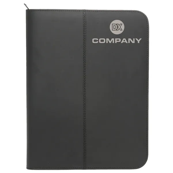 Zippered Black Leather Portfolios