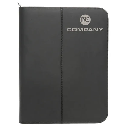 Zippered Black Leather Portfolios