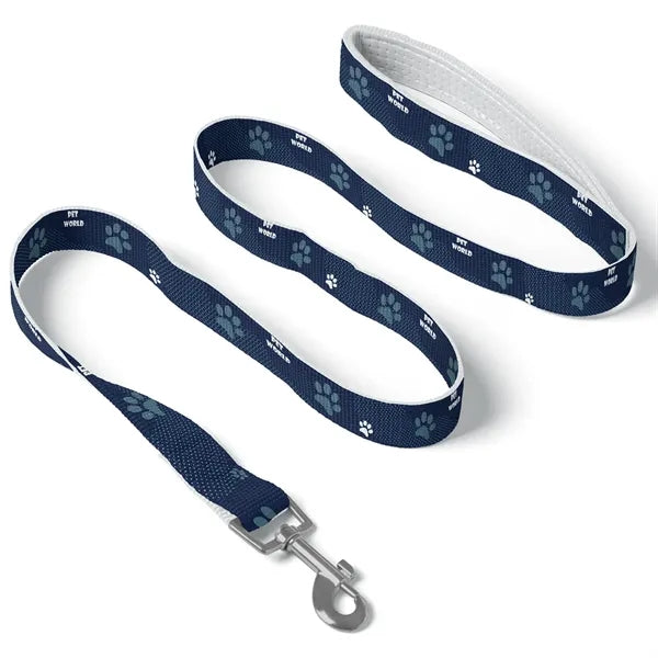 Sublimated Pet Leash with Snap Carabiner and Loop Handle