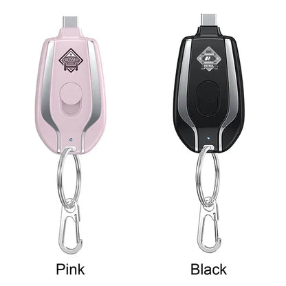Mini Keychain Power Bank for iPhone 1500mAh