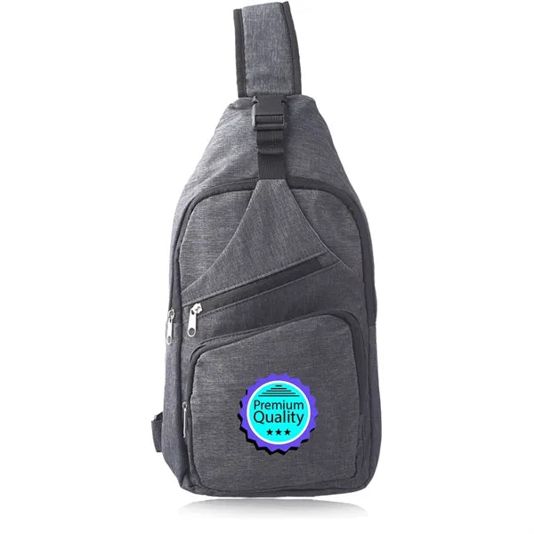 Polyester 190T Sling Crossbody Bag - 9.5"W x 15"H x 2.5"D