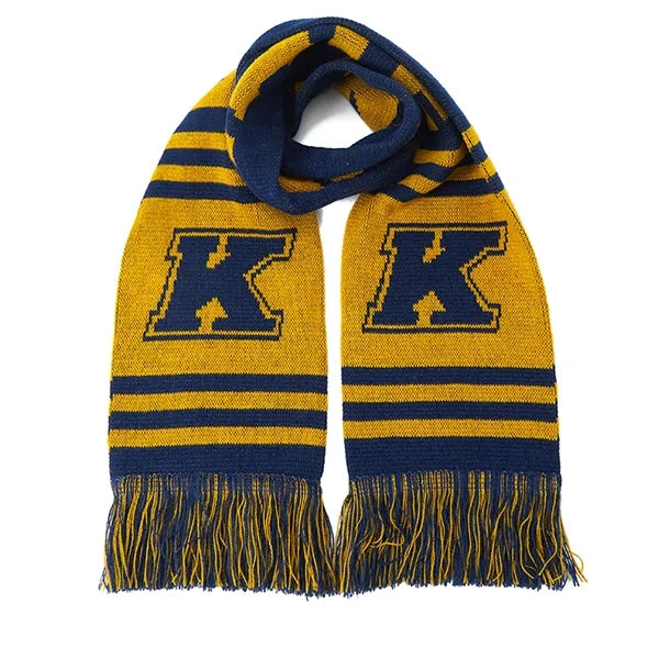 Custom Circular Knit Acrylic Scarf with Tassel - 57"x6.7"