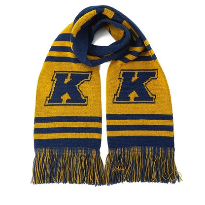 Custom Circular Knit Acrylic Scarf with Tassel - 57"x6.7"