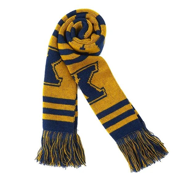 Custom Circular Knit Acrylic Scarf with Tassel - 57"x6.7"