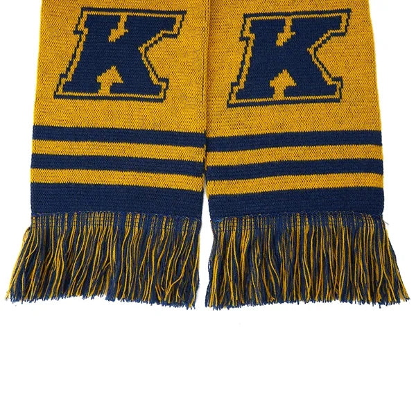 Custom Circular Knit Acrylic Scarf with Tassel - 57"x6.7"