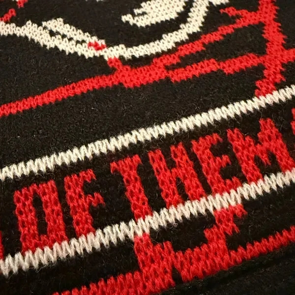 Custom Circular Knit Acrylic Scarf with Tassel - 57"x6.7"