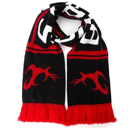Custom Circular Knit Stretch Acrylic Scarf with Tassel -