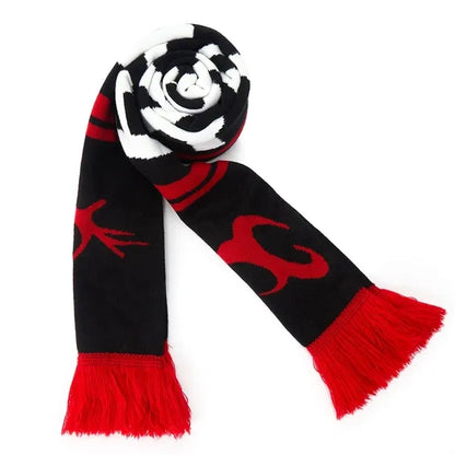 Custom Circular Knit Stretch Acrylic Scarf with Tassel -