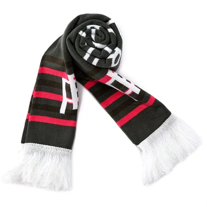 Custom Circular Knit Stretch Acrylic Scarf with Tassel -