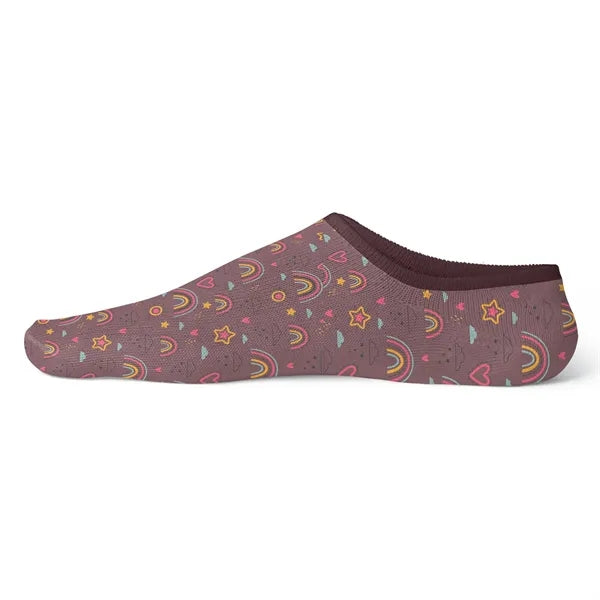 Jacquard Weave 200-Needle Cotton-Blend Low Cut Socks