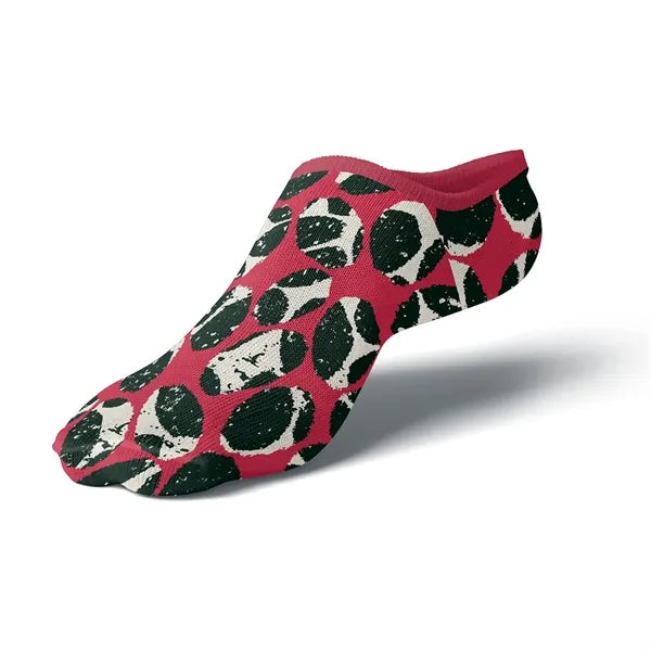 Jacquard Weave Cotton-Blend Low Cut Socks w/ Cushion