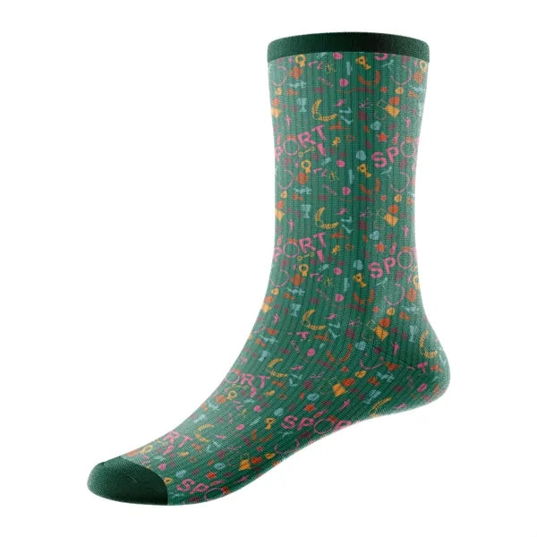 Jacquard Weave 144-Needle Cotton-Blend Quarter Socks w/