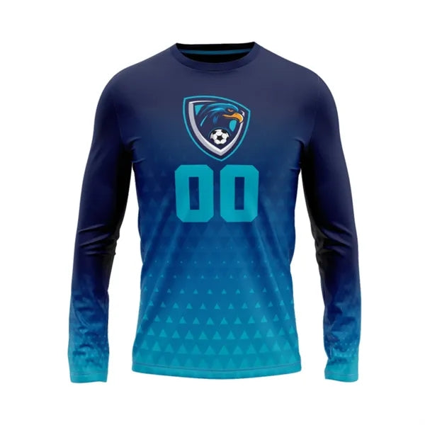 Sublimation Long Sleeve Soccer Jersey - 150G Interlock -