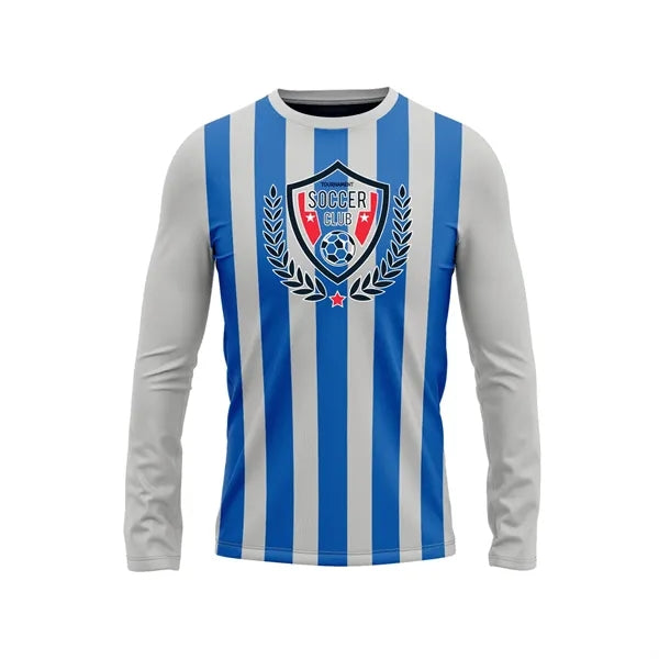 Sublimation Long Sleeve Soccer Jersey - Mesh Options -