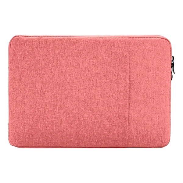 Oxford Laptop Sleeve with Plush Interior and Front Zipped Co