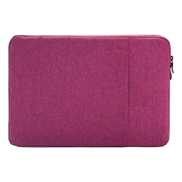Oxford Laptop Sleeve with Plush Interior and Front Zipped Co