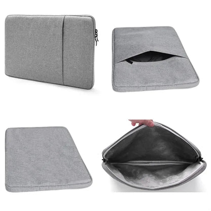 Oxford Laptop Sleeve with Plush Interior and Front Zipped Co