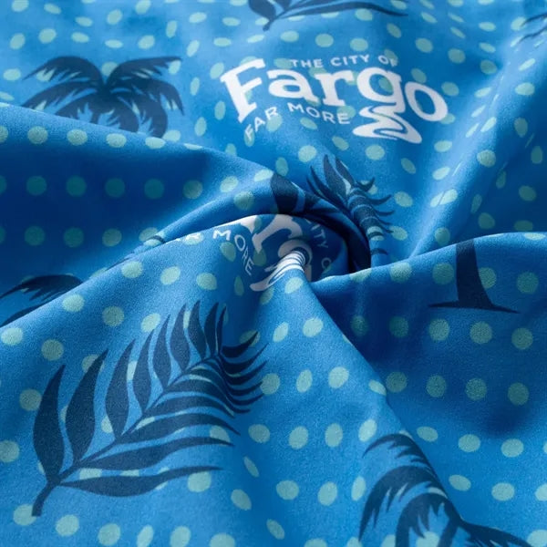 Sublimation Full-Button Poly Shirt w/ Reflective Tape - Men,