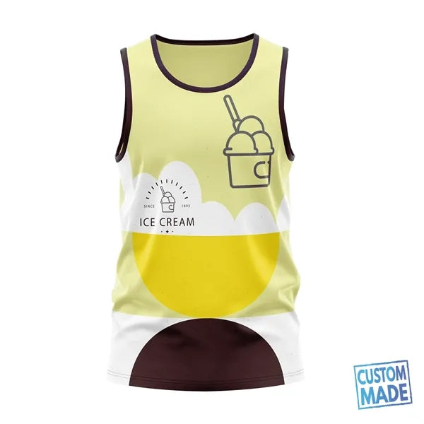 Unisex & Kids' Sublimation Jersey Style Tank Top - Performan