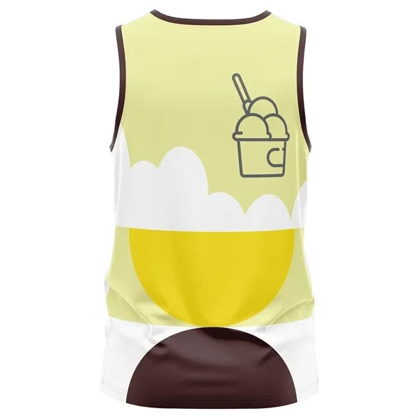 Unisex & Kids' Sublimation Jersey Style Tank Top - Performan