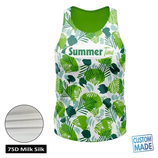 Women's Sublimation Jersey Style Tank Top - Spandex Interloc