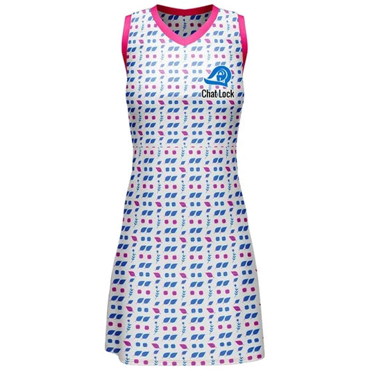 Women's Full Sublimation Premium Netball Dress - PolySpandex