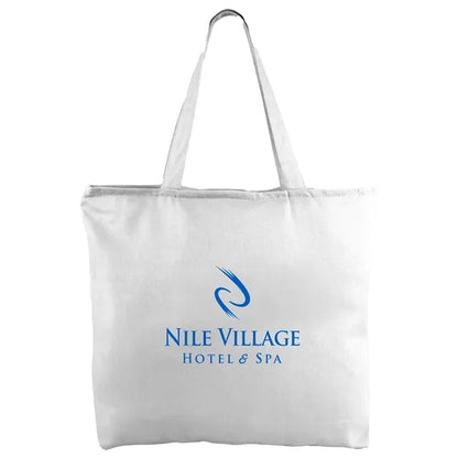 12 oz. Zippered Cotton Canvas Tote
