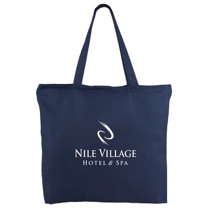 12 oz. Zippered Cotton Canvas Tote