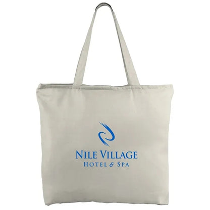 12 oz. Zippered Cotton Canvas Tote