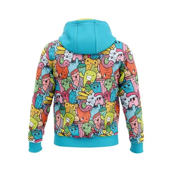 Unisex & Kids' Sublimation 310G Fleece-Lined Kangaroo Hoodie