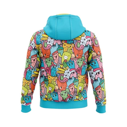 Unisex & Kids' Sublimation 310G Fleece-Lined Kangaroo Hoodie