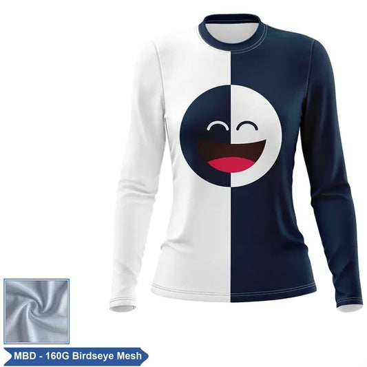 Women's Sublimation Long Sleeve T-Shirt - 160G Birdseye Mesh