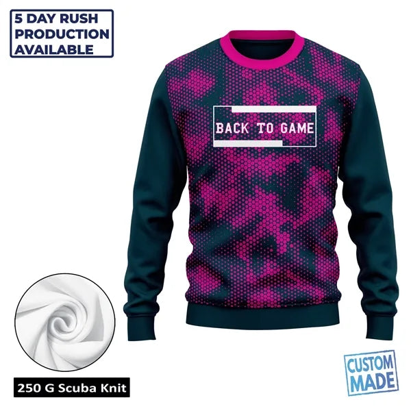 Unisex & Kids' Sublimation 250G Lightweight Scuba Knit