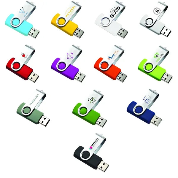 8GB Swivel USB Memory Flash Drive