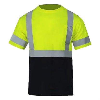 VISIPRO Short Sleeve Reflective Colorblock Safety T-Shirt