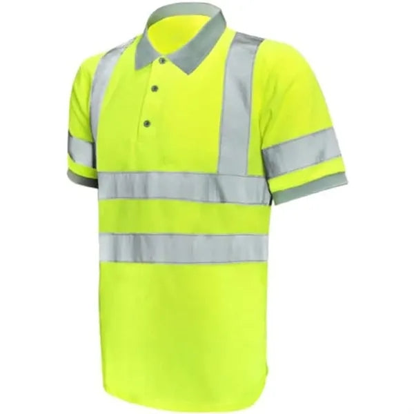 VISIPRO Short Sleeve Reflective Safety Polo with Bands,
