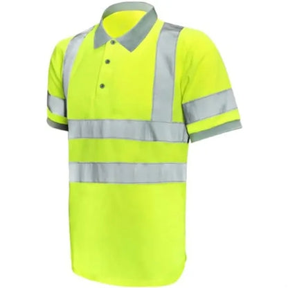 VISIPRO Short Sleeve Reflective Safety Polo with Bands,