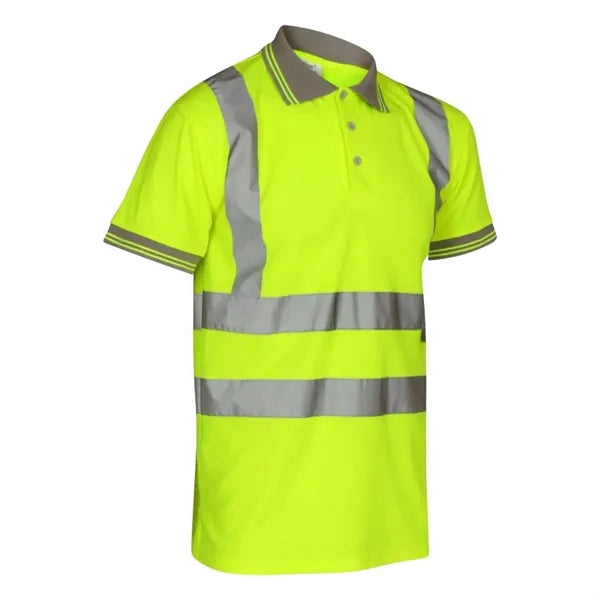 VISIPRO Short Sleeve Reflective Safety Polo with Bands,