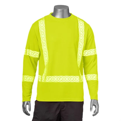 VISIPRO Long Sleeve Reflective Safety T-Shirt with Pocket -