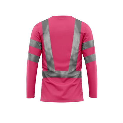 VISIPRO Long Sleeve Reflective Safety T-Shirt - Poly-Cotton