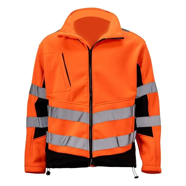 VISIPRO Reflective Safety Jacket with Black Trim - 280G Flee